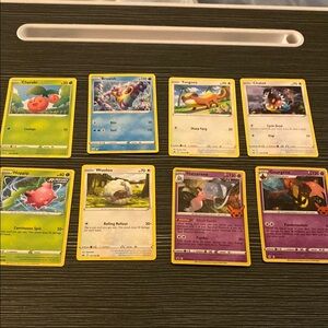 Pokemon Trading Cards Set of 8